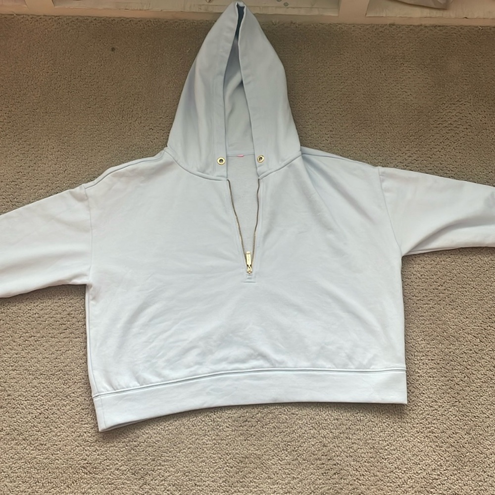 Baby blue Lilly Pulitzer Hoodie Cotten inside